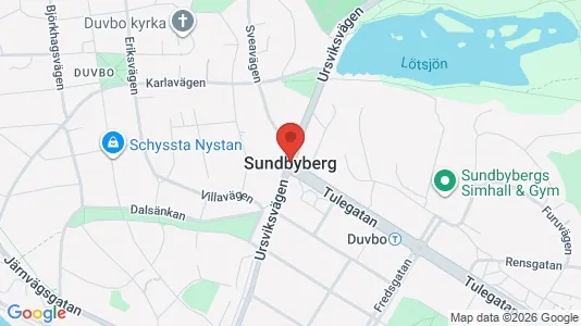 Kontorslokaler att hyra i Sundbyberg - kort over placeringen