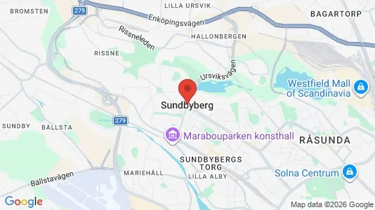 Kontorslokaler att hyra i Sundbyberg - kort over placeringen