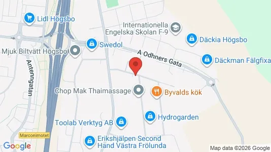 Kontorslokaler att hyra i Askim-Frölunda-Högsbo - kort over placeringen