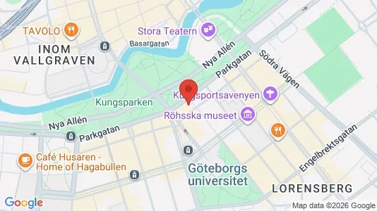 Kontorslokaler att hyra i Göteborg Centrum - kort over placeringen