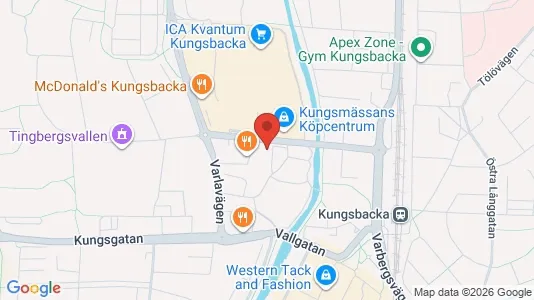 Kontorslokaler att hyra i Kungsbacka - kort over placeringen