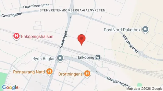 Kontorslokaler att hyra i Enköping - kort over placeringen