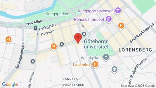 Kontorslokaler att hyra i Göteborg Centrum - kort over placeringen