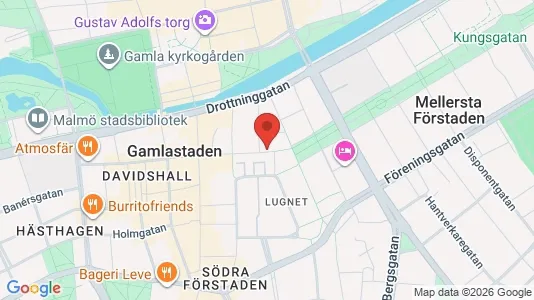 Kontorslokaler att hyra i Malmö Centrum - kort over placeringen