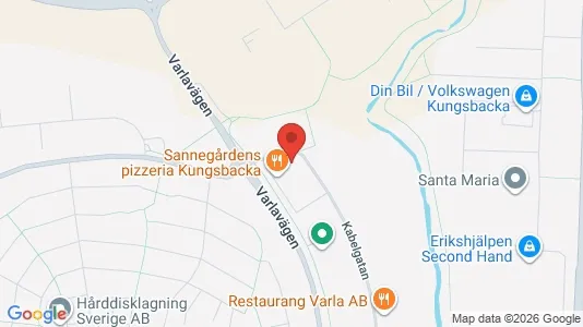 Kontorslokaler att hyra i Kungsbacka - kort over placeringen