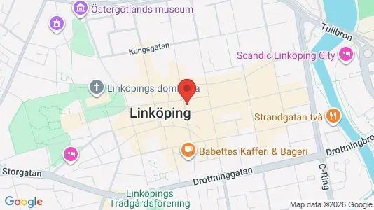 Kontorslokaler att hyra i Linköping - kort over placeringen