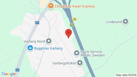 Kontorslokaler att hyra i Varberg - kort over placeringen