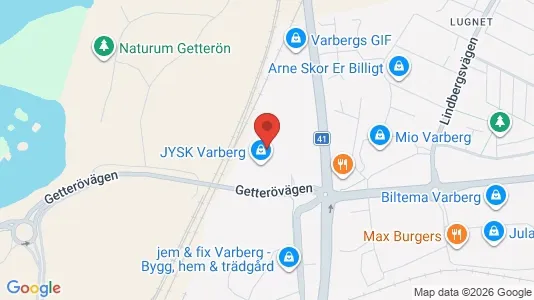 Kontorslokaler att hyra i Varberg - kort over placeringen