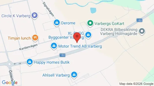 Kontorslokaler att hyra i Varberg - kort over placeringen