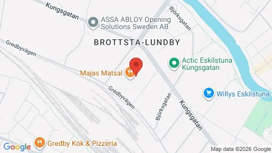 Kontorslokaler att hyra i Eskilstuna - kort over placeringen