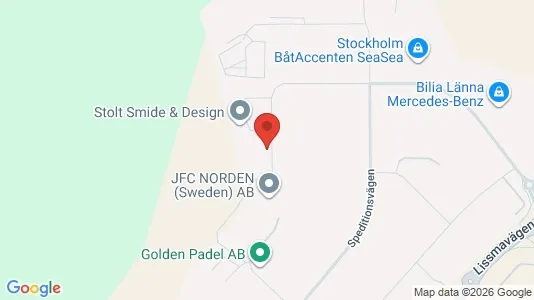 Kontorslokaler att hyra i Huddinge - kort over placeringen