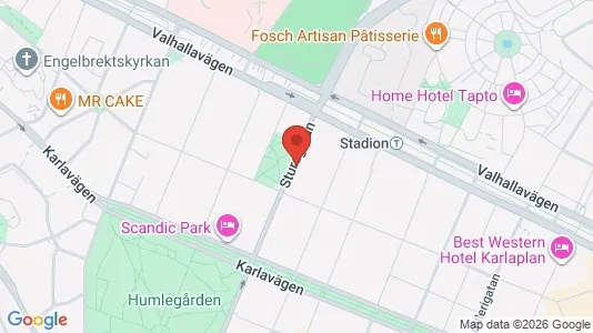Kontorslokaler att hyra i Östermalm - kort over placeringen