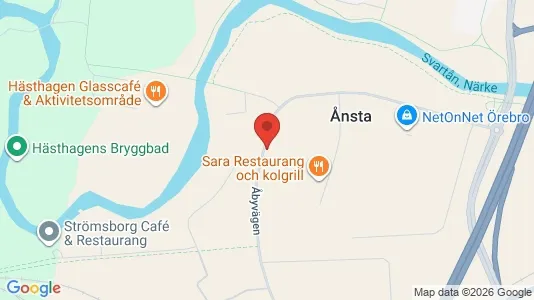 Kontorslokaler att hyra i Örebro - kort over placeringen