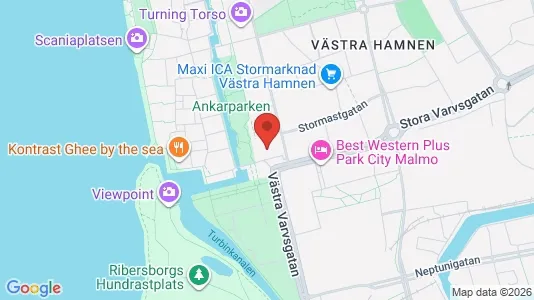 Kontorslokaler att hyra i Vänersborg - kort over placeringen