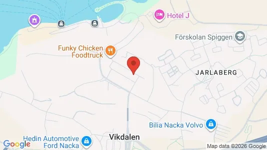 Kontorslokaler att hyra i Nacka - kort over placeringen