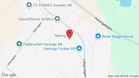 Kontorslokaler att hyra i Haninge - kort over placeringen