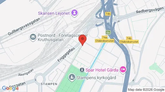 Kontorslokaler att hyra i Örgryte-Härlanda - kort over placeringen