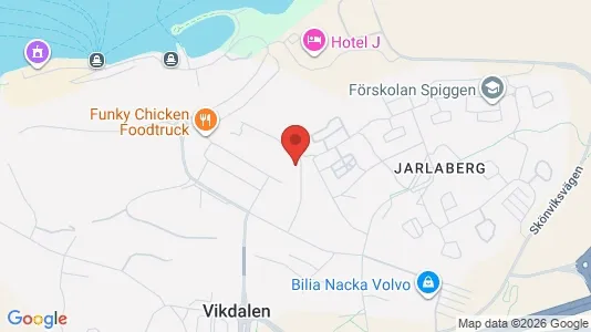 Kontorslokaler att hyra i Nacka - kort over placeringen