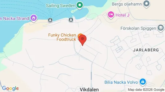 Kontorslokaler att hyra i Nacka - kort over placeringen