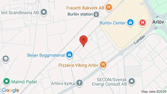 Kontorslokaler att hyra i Burlöv - kort over placeringen