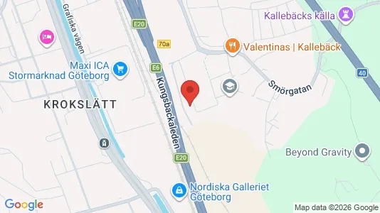 Kontorslokaler att hyra i Örgryte-Härlanda - kort over placeringen