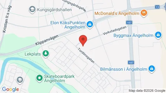 Kontorslokaler att hyra i Ängelholm - kort over placeringen