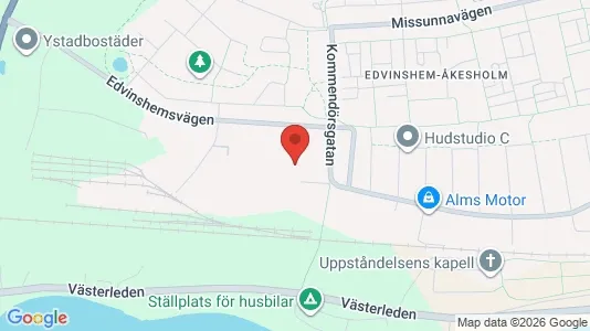 Kontorslokaler att hyra i Majorna-Linné - kort over placeringen