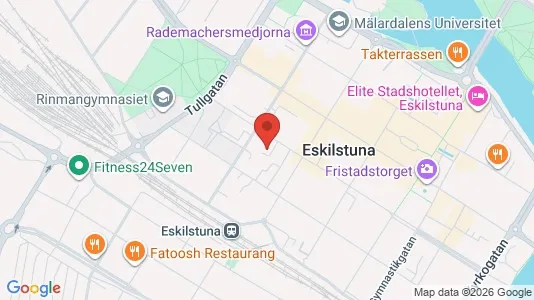 Kontorslokaler att hyra i Eskilstuna - kort over placeringen