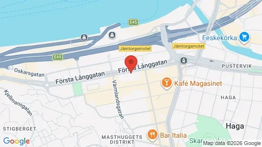 Kontorslokaler att hyra i Göteborg Centrum - kort over placeringen