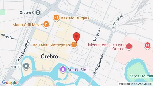 Kontorslokaler att hyra i Örebro - kort over placeringen