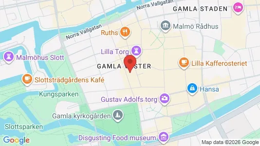 Kontorslokaler att hyra i Malmö Centrum - kort over placeringen