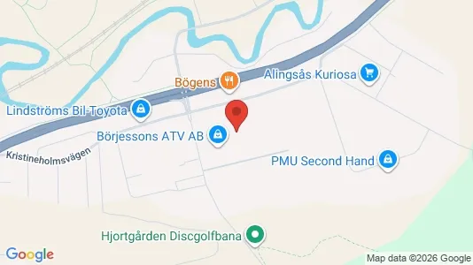 Kontorslokaler att hyra i Alingsås - kort over placeringen