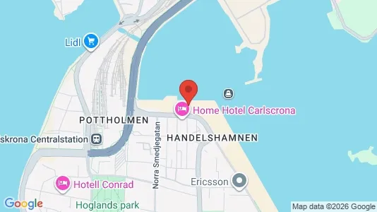 Kontorslokaler att hyra i Karlskrona - kort over placeringen