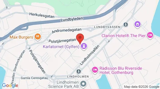 Kontorslokaler att hyra i Lundby - kort over placeringen