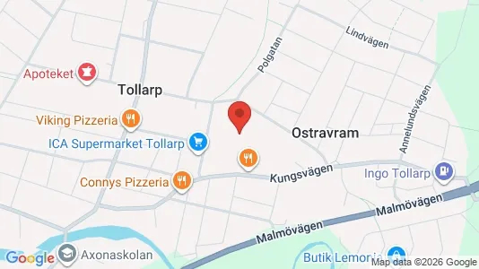 Kontorslokaler att hyra i Kristianstad - kort over placeringen