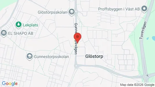 Kontorslokaler att hyra i Lundby - kort over placeringen