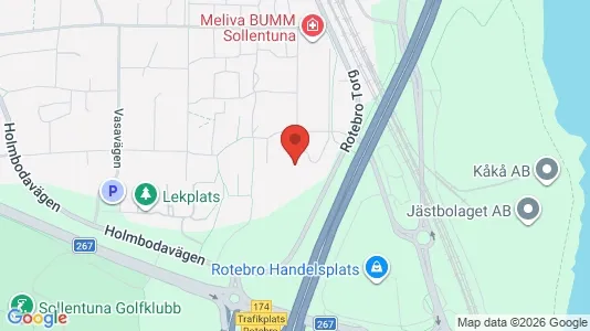 Kontorslokaler att hyra i Sollentuna - kort over placeringen