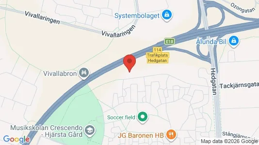 Kontorslokaler att hyra i Örebro - kort over placeringen
