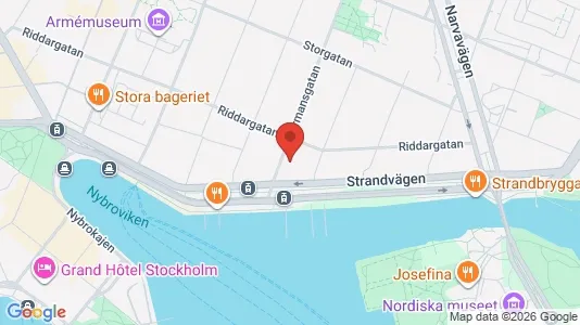 Kontorslokaler att hyra i Östermalm - kort over placeringen