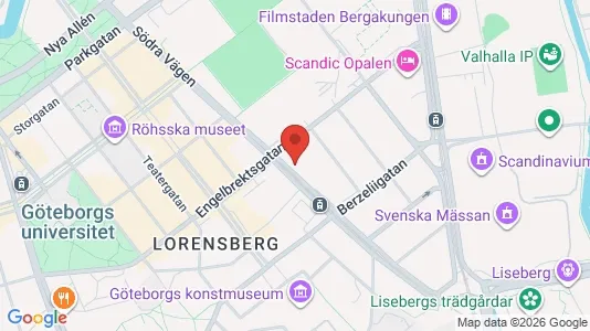 Kontorslokaler att hyra i Johanneberg - kort over placeringen