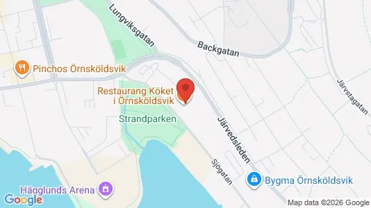 Kontorslokaler att hyra i Örnsköldsvik - kort over placeringen