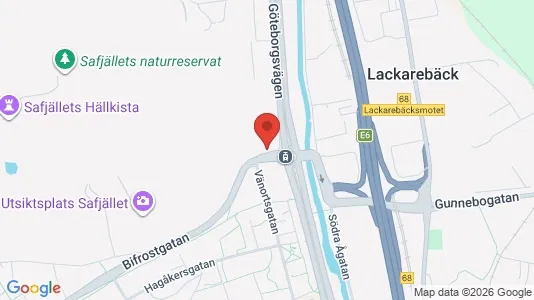 Kontorslokaler att hyra i Mölndal - kort over placeringen