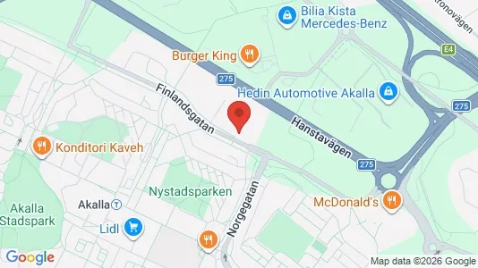 Kontorslokaler att hyra i Västerort - kort over placeringen