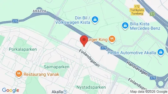 Kontorslokaler att hyra i Västerort - kort over placeringen