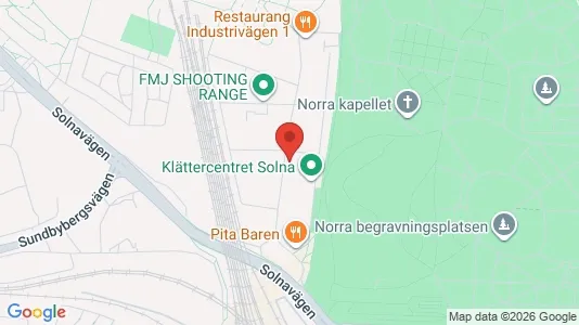 Kontorslokaler att hyra i Solna - kort over placeringen