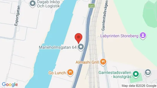 Kontorslokaler att hyra i Göteborg Östra - kort over placeringen