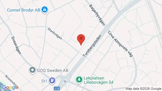 Kontorslokaler att hyra i Hammarbyhamnen - kort over placeringen