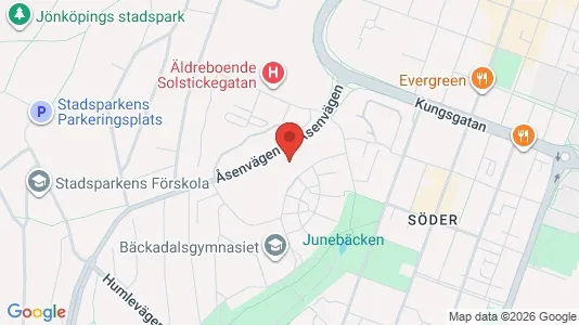 Kontorslokaler att hyra i Jönköping - kort over placeringen